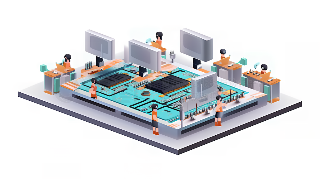 集成電路設計在半導體芯片生產制造中的視覺元素